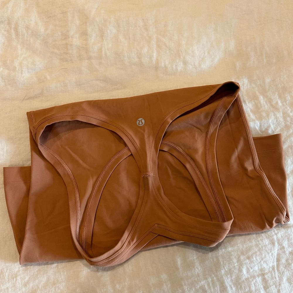 Lululemon brown workout tank top
